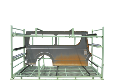 汽車沖壓件側圍外板料架的設計與制造